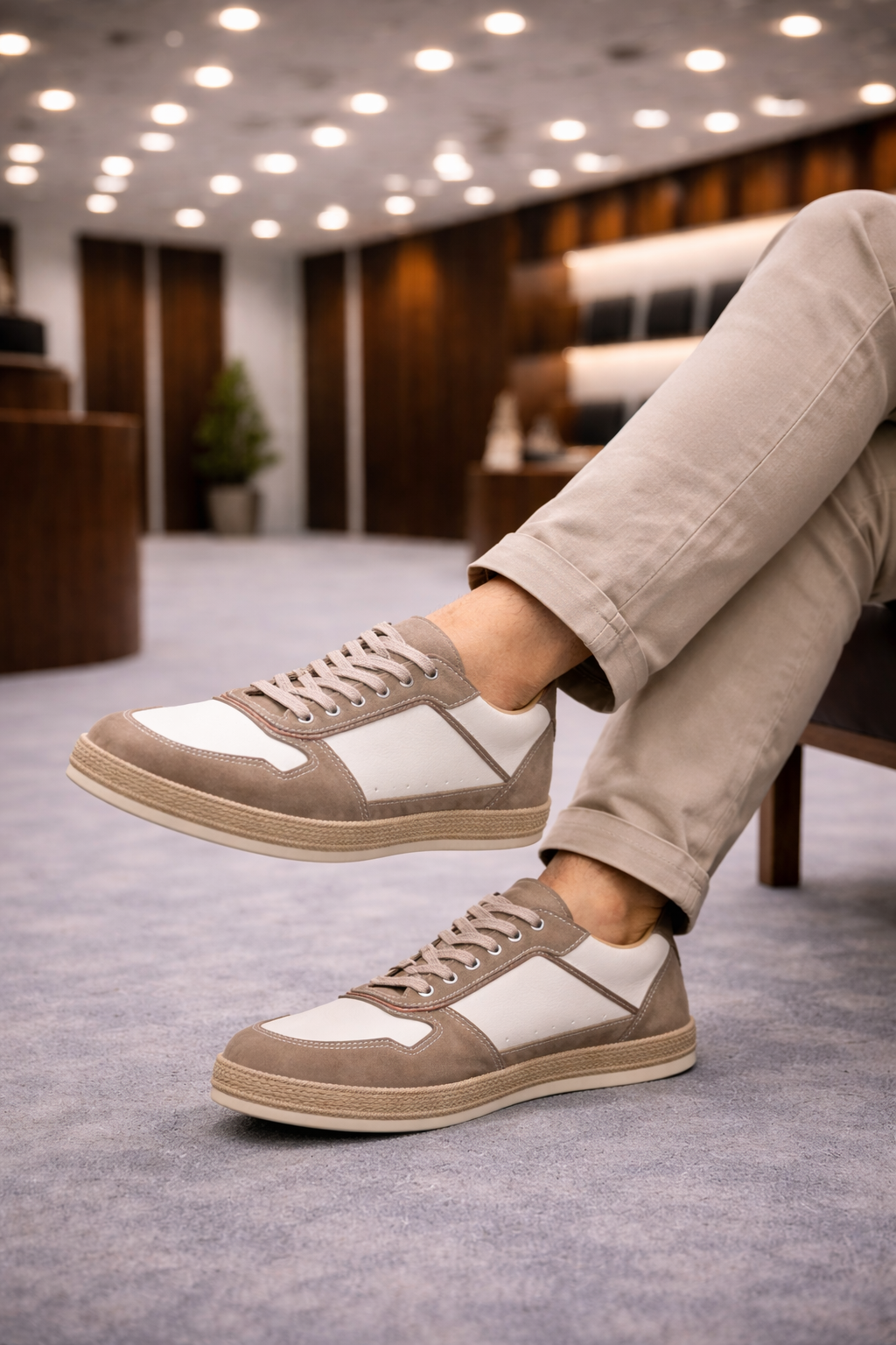 Erkek Deri Ayakkabı – Bej | Napoli | Verone