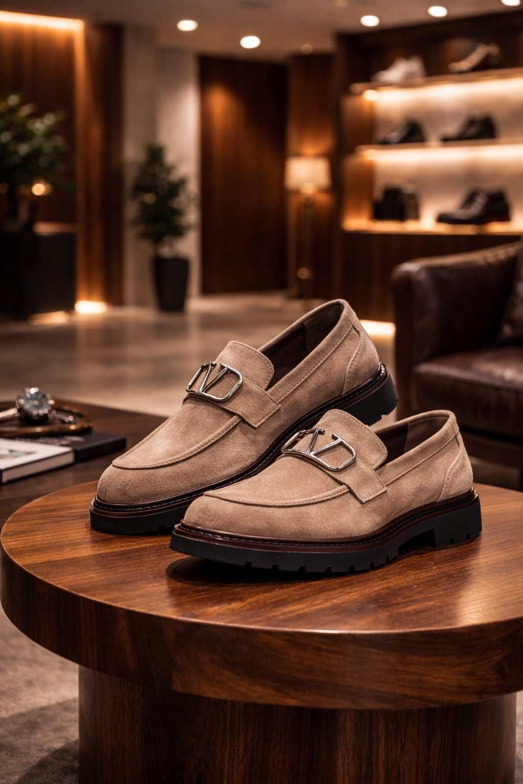 Lazio Erkek Floter Deri Casual Ayakkabı – Bej Günlük & Rahat