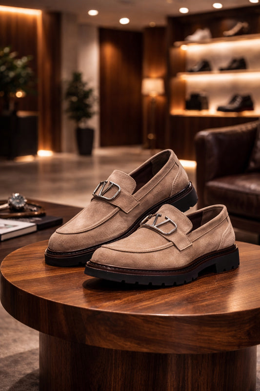 Lazio Erkek Floter Deri Casual Ayakkabı – Bej Günlük & Rahat