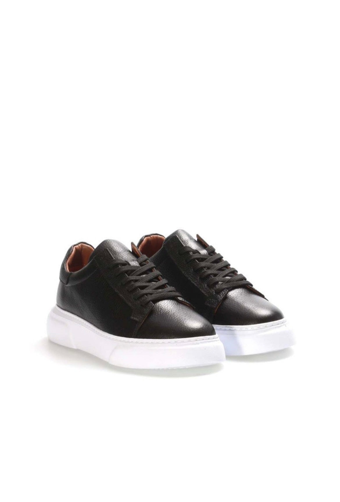 Erkek Deri Sneaker Ayakkabı – Siyah | Sant | Verone