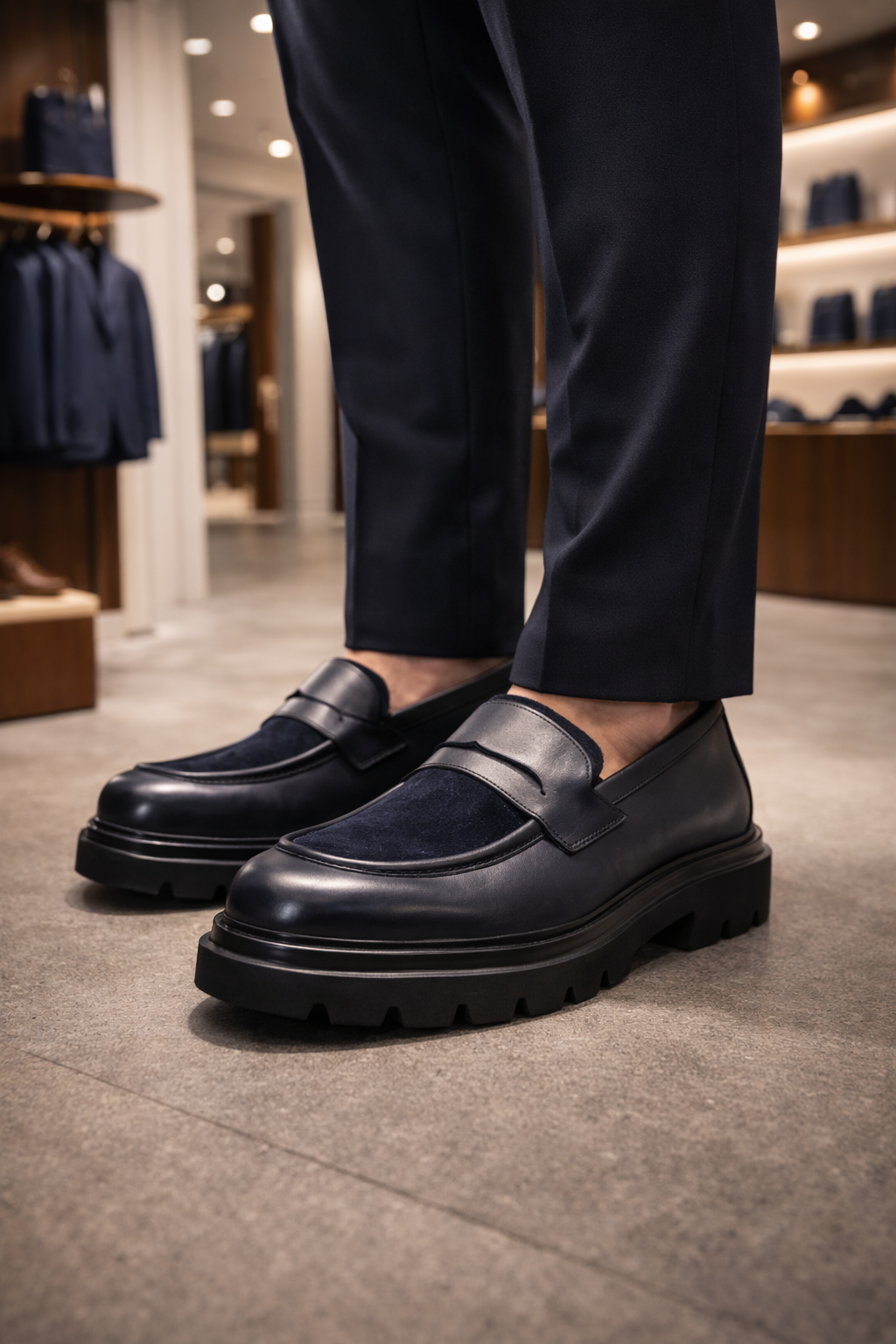 Erkek Deri Ayakkabı – Lacivert | Erkek | Verone