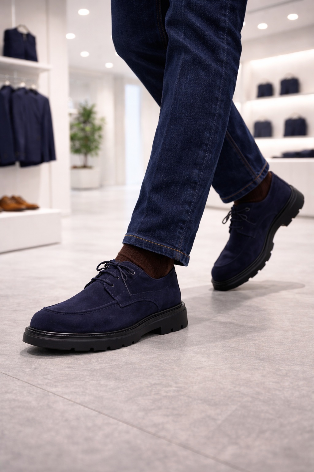 Erkek Deri Ayakkabı – Lacivert | Genova | Verone