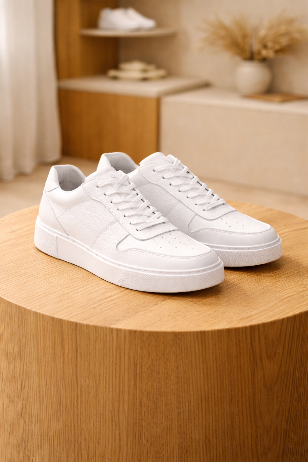 Erkek Deri Sneaker Ayakkabı – Beyaz | Sant | Verone