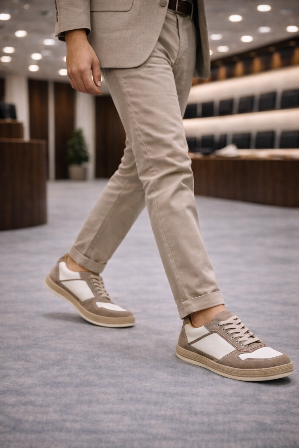 Erkek Deri Ayakkabı – Bej | Napoli | Verone