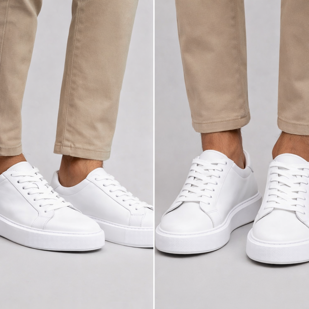 Erkek Deri Sneaker Ayakkabı – Beyaz | SNT | Verone